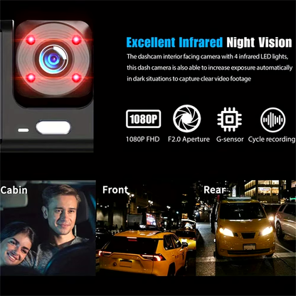 Tugify™ 360° Vision Dash Cam Pro